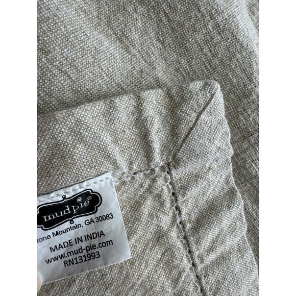 Mud Pie Cotton Initial Cotton Embroidered Dinner Napkin Set of 4 Letter G - Picture 5 of 7